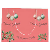 クリスマスマカロンカラーカスタムズ ラージペーパーバッグ (裏面)