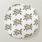 クリスマスマカロンミスタントー名前をカスタムする ラウンドクッション (正面)