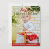 クリスマスマガジンカバー初めてのクリスマスマイルストーン シーズンカード (正面)