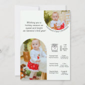 クリスマスマガジンカバー初めてのクリスマスマイルストーン シーズンカード (裏面)