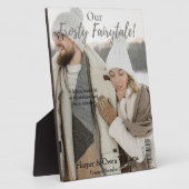 クリスマスマガジンカバー婚約のお知らせ フォトプラーク (側面)