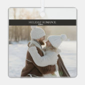 クリスマスマガジンカバー婚約のお知らせ メタルオーナメント (裏面)