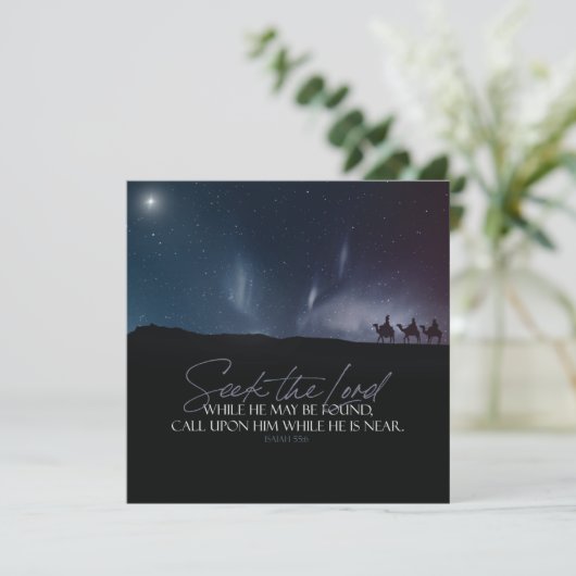 クリスマスマギバイブル引用文フラット シーズンカード (スタンド正面)