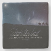 クリスマスマギバイブル引用文 ストーンコースター (正面)