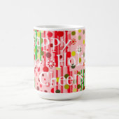 クリスマスマグすてき – ハッピーホリデー応援 コーヒーマグカップ (中央)