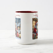 クリスマスマグカップで居心地が良い ツートーンマグカップ (中央)