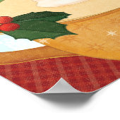 クリスマスマグカップとエグノグ ポスター (角)