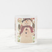 クリスマスマグカップと結婚する フロストグラスマグカップ (中央)