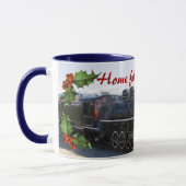 クリスマスマグカップの列車に乗る マグカップ (左)