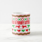 クリスマスマグカップ11オズ。「ドッグ最高の・クリスマス・マグカップ」 コーヒーマグカップ (中央)