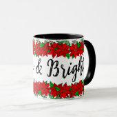クリスマスマグカップ |とメリーブライトパインとベリー マグカップ (正面右)