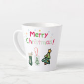 クリスマスマグカップ カフェラテマグ (左アングル)
