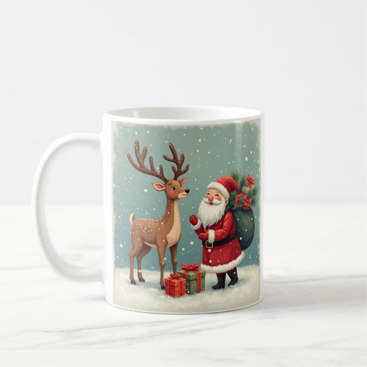 クリスマスマグカップ コーヒーマグカップ (左)