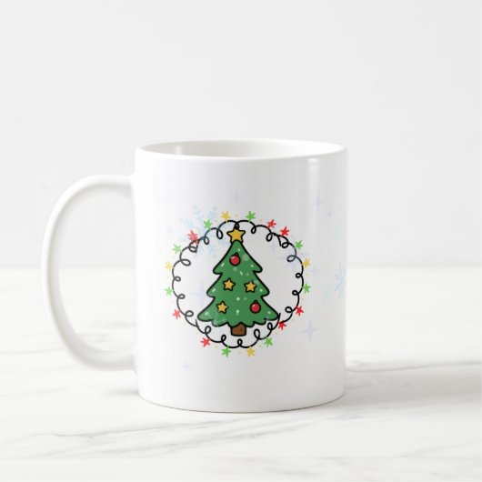 クリスマスマグカップ コーヒーマグカップ (左)