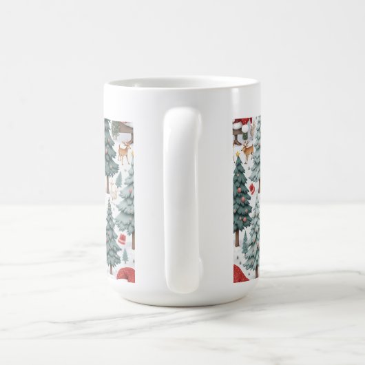 クリスマスマグカップ コーヒーマグカップ (ハンドル)