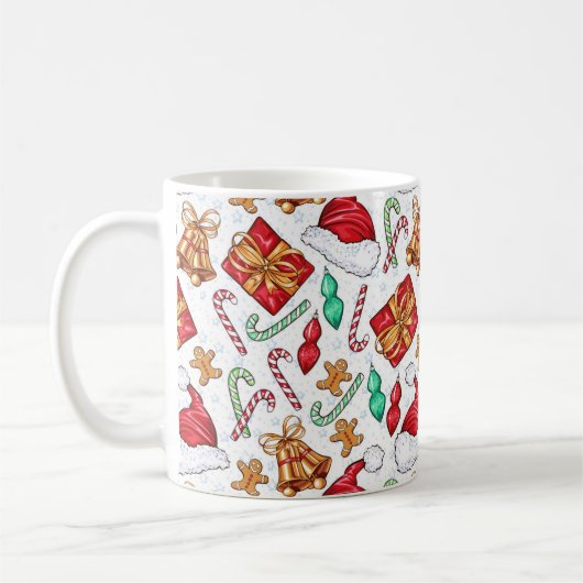 クリスマスマグカップ コーヒーマグカップ (左)