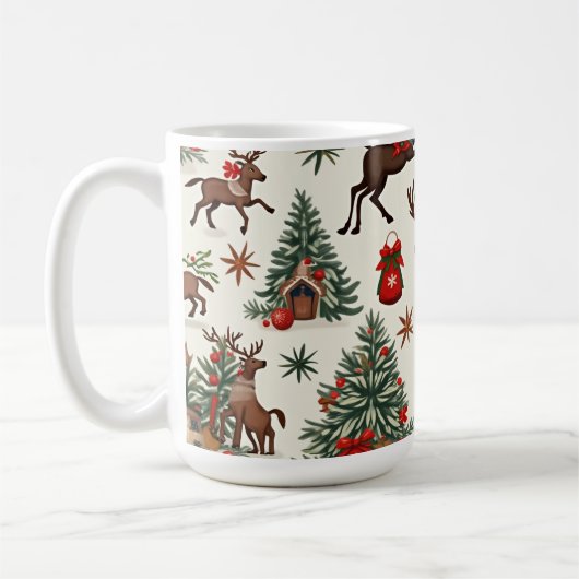 クリスマスマグカップ コーヒーマグカップ (左)