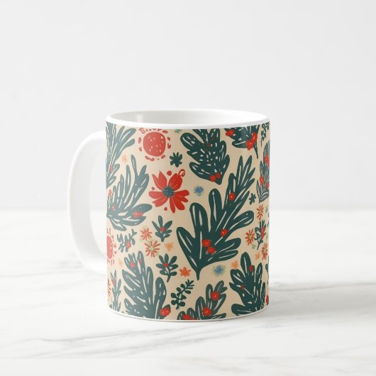 クリスマスマグカップ コーヒーマグカップ (正面左)