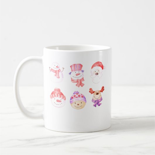 クリスマスマグカップ コーヒーマグカップ (左)