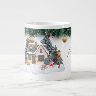 クリスマスマグカップ ジャンボコーヒーマグカップ