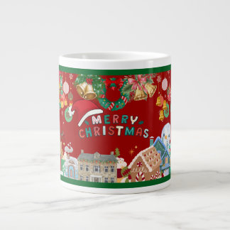 クリスマスマグカップ ジャンボコーヒーマグカップ