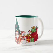 クリスマスマグカップ ツートーンマグカップ (正面右)