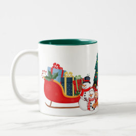 クリスマスマグカップ ツートーンマグカップ