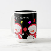 クリスマスマグカップ ツートーンマグカップ (正面左)