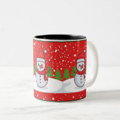 クリスマスマグカップ ツートーンマグカップ (正面右)