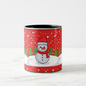 クリスマスマグカップ ツートーンマグカップ (中央)