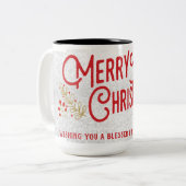 クリスマスマグカップ ツートーンマグカップ (正面左)