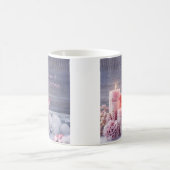 クリスマスマグカップ、ピンクのクリスマス コーヒーマグカップ (中央)