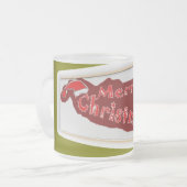 クリスマスマグカップ フロストグラスマグカップ (正面左)