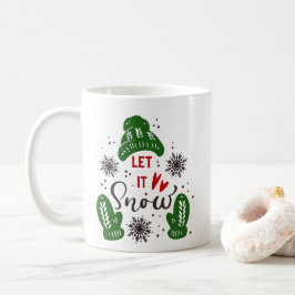 クリスマスマグカップ 赤と緑のデザインと英字 コーヒーマグカップ
