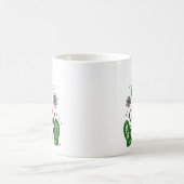 クリスマスマグカップ 赤と緑のデザインと英字 コーヒーマグカップ (中央)