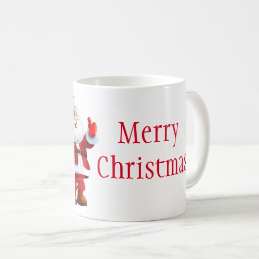 クリスマスマグサンタ コーヒーマグカップ (正面右)
