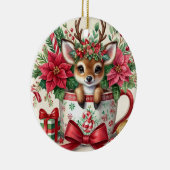 クリスマスマグトインデナー2 セラミックオーナメント (右)