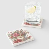 クリスマスマグトインデナー4 ストーンコースター (横)