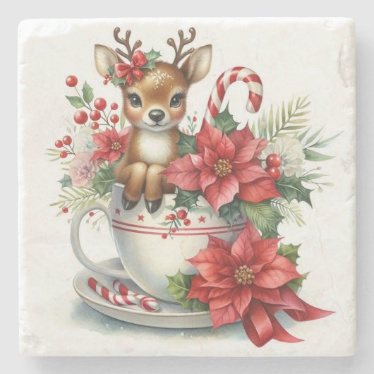 クリスマスマグトインデナー8 ストーンコースター (正面)