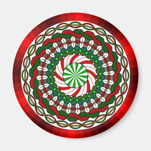 クリスマスマグネットの色 マグネット (正面)
