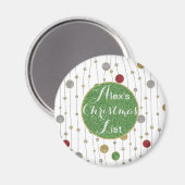 クリスマスマグネットオーナメントと星 マグネット (正面/裏面)