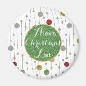 クリスマスマグネットオーナメントと星 マグネット (正面)