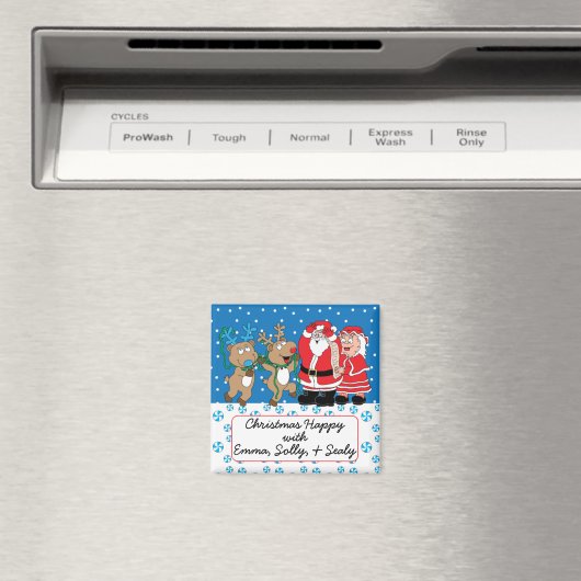 クリスマスマグネット広場サンタ来の町へ マグネット (インサイチュ (食洗機))