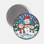 クリスマスマグネット - お祭り気分を盛り上げる冷蔵庫デコレーション&ホリデーアイテム マグネット (正面/裏面)