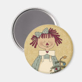 クリスマスマグネット：シンプルJoys Annie マグネット (正面/裏面)