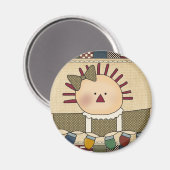 クリスマスマグネット：シンプルJoys Annie マグネット (正面/裏面)