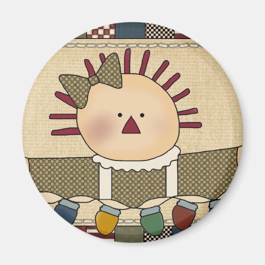 クリスマスマグネット：シンプルJoys Annie マグネット (正面)