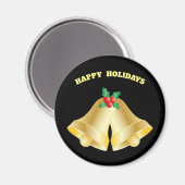 クリスマスマグネット、ラウンド、好意、ストッキングのスタッファー マグネット (正面/裏面)