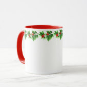 クリスマスマグホリデーホリー マグカップ (正面左)