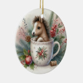 クリスマスマグホース セラミックオーナメント (右)